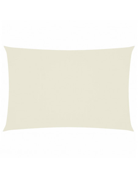 Parasole a Vela Oxford Rettangolare 2x4 m Crema