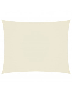 Parasole a Vela Oxford Rettangolare 4x6 m Crema 2