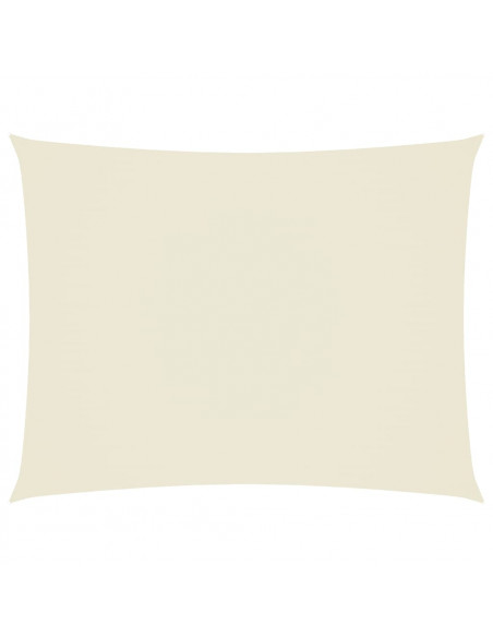 Parasole a Vela Oxford Rettangolare 4x6 m Crema