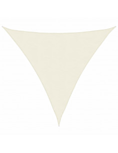 Parasole a Vela Oxford Triangolare 3,6x3,6x3,6 m Crema 2