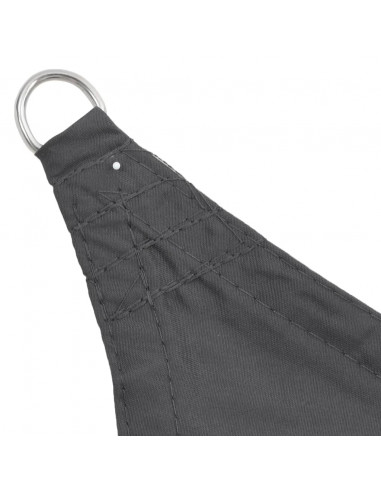 Parasole a Vela Oxford Triangolare 5x5x5 m Antracite