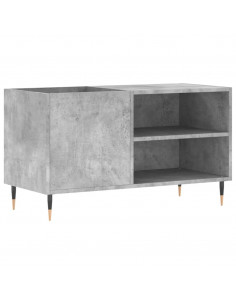 Mobile Porta Dischi Grigio Cemento 85x38x48cm Legno Multistrato 2
