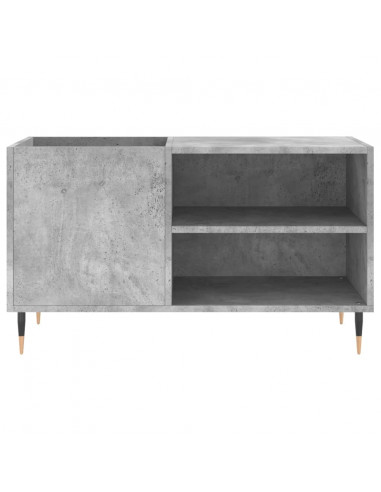 Mobile Porta Dischi Grigio Cemento 85x38x48cm Legno Multistrato
