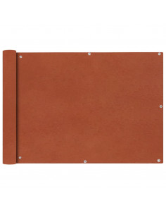 Paravento da Balcone in Tessuto Oxford 75x400 cm Terracotta 2