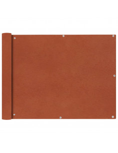Paravento da Balcone in Tessuto Oxford 90x400 cm Terracotta 2