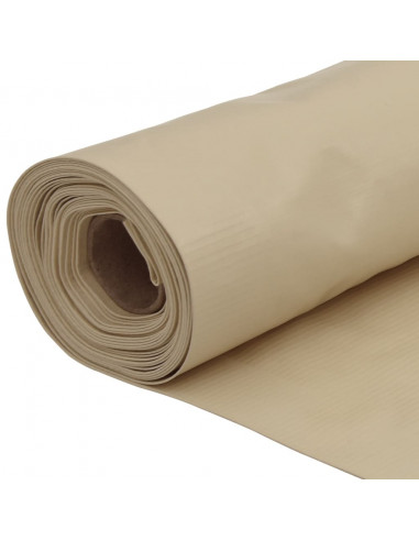 Paravento da Balcone in Tessuto Oxford 75x600 cm Beige