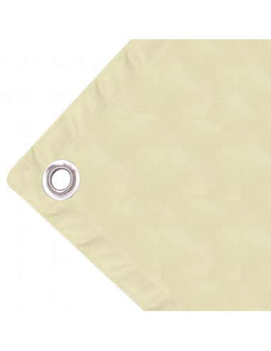 Paravento da Balcone in Tessuto Oxford 90x600 cm Crema