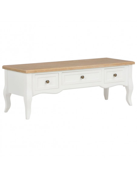 Mobile Porta TV Bianco 100x35x35 cm in Legno