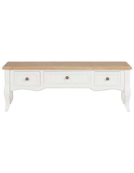 Mobile Porta TV Bianco 100x35x35 cm in Legno