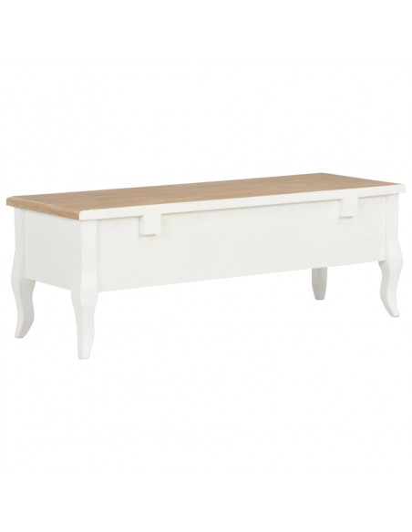 Mobile Porta TV Bianco 100x35x35 cm in Legno