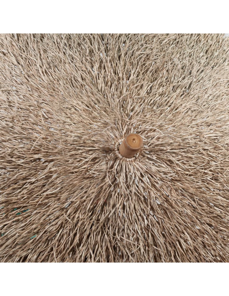 Parasole in Bambù con Copertura con Foglie di Banana 210 cm
