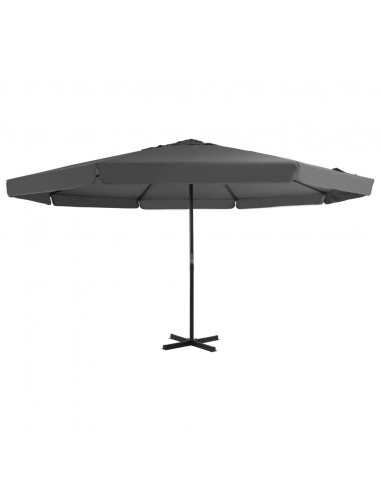 Ombrellone da Esterni con Palo in Alluminio 500 cm Antracite