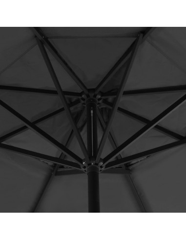 Ombrellone da Esterni con Palo in Alluminio 500 cm Antracite