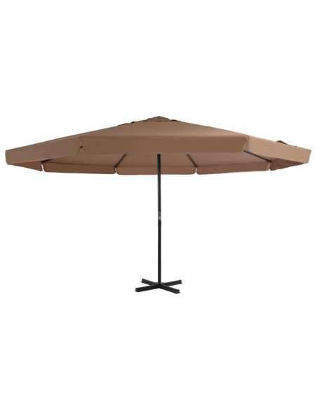 Ombrellone da Esterni con Palo in Alluminio 500 cm Grigio Talpa