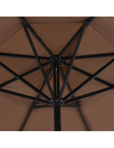 Ombrellone da Esterni con Palo in Alluminio 500 cm Grigio Talpa
