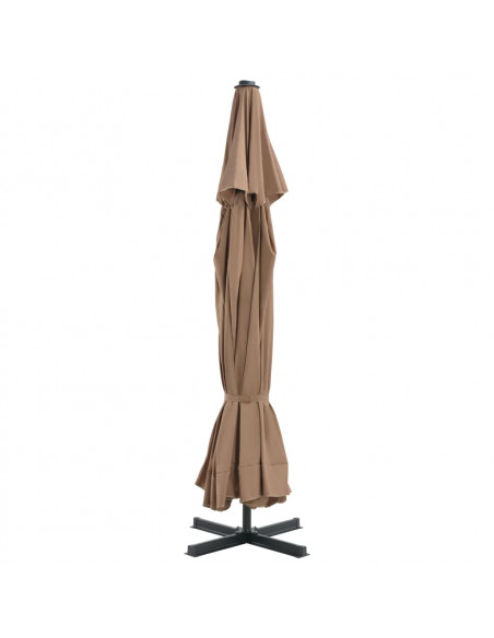Ombrellone da Esterni con Palo in Alluminio 500 cm Grigio Talpa