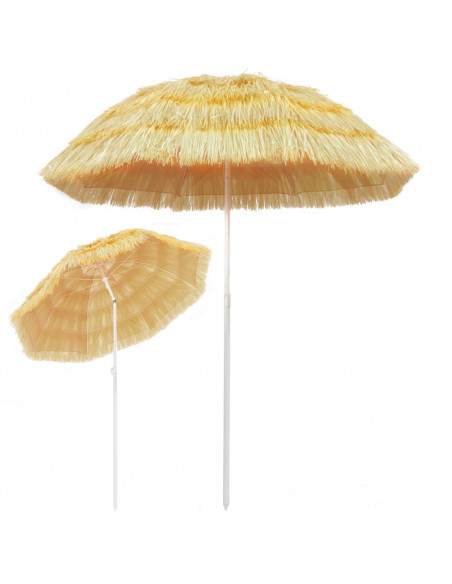 Ombrellone da Spiaggia 180 cm in Stile Hawaiano