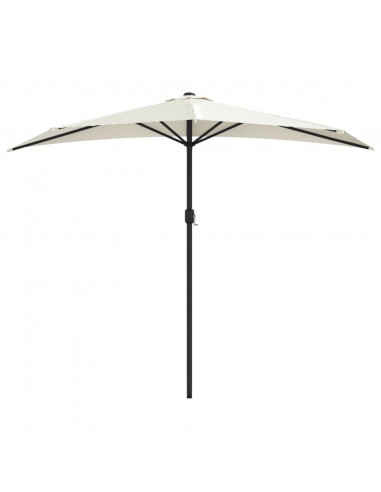 Ombrellone Balcone Palo in Alluminio Sabbia 270x144 cm a Metà