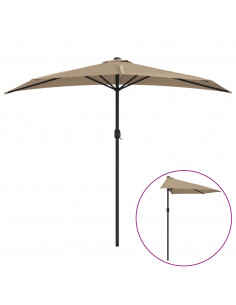 Ombrellone da Balcone Palo in Alluminio Talpa 270x144 cm a Metà 2