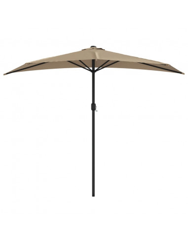 Ombrellone da Balcone Palo in Alluminio Talpa 270x144 cm a Metà