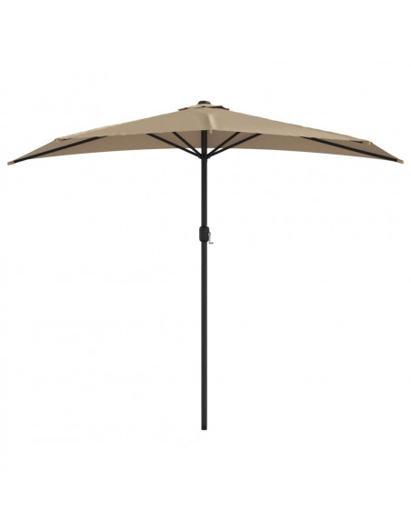 Ombrellone da Balcone Palo in Alluminio Talpa 270x144 cm a Metà