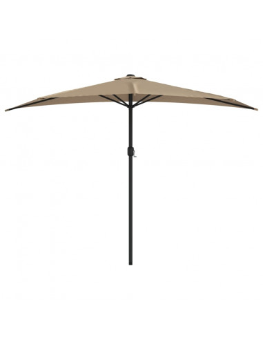 Ombrellone da Balcone Palo in Alluminio Talpa 300x155 cm a Metà