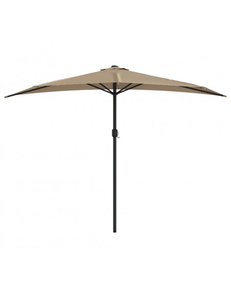Ombrellone da Balcone Palo in Alluminio Talpa 300x155 cm a Metà