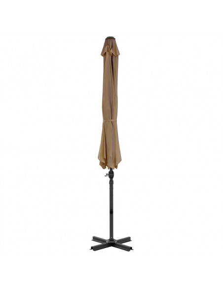 Ombrellone a Sbalzo con Palo in Alluminio 300 cm Grigio Talpa