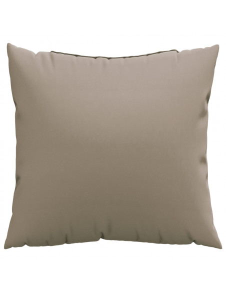 Cuscini per Divano 4 pz Tortora 40x40 cm in Tessuto