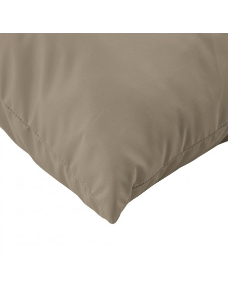 Cuscini per Divano 4 pz Tortora 40x40 cm in Tessuto