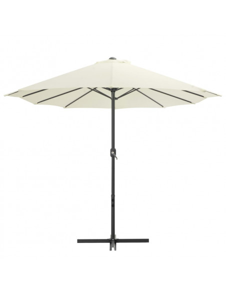 Ombrellone da Esterni con Palo in Alluminio 460x270 cm Sabbia