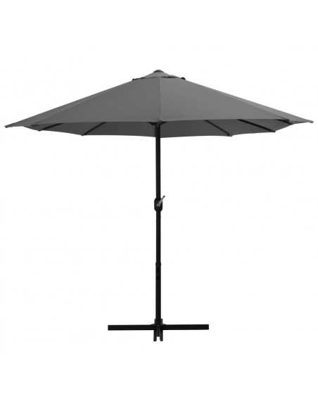 Ombrellone da Esterni con Palo in Alluminio 460x270cm Antracite