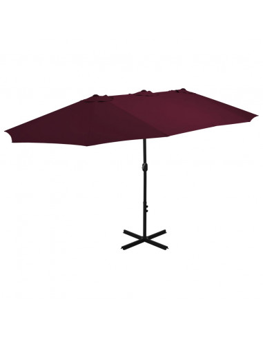 Ombrellone da Esterni con Palo in Alluminio 460x270 cm Bordò