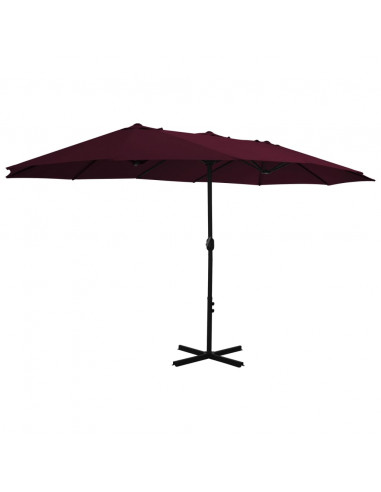 Ombrellone da Esterni con Palo in Alluminio 460x270 cm Bordò