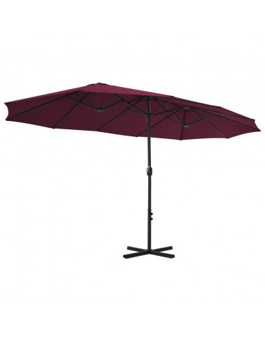 Ombrellone da Esterni con Palo in Alluminio 460x270 cm Bordò