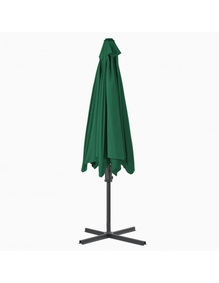 Ombrellone da Esterni con Palo in Acciaio 300 cm Verde