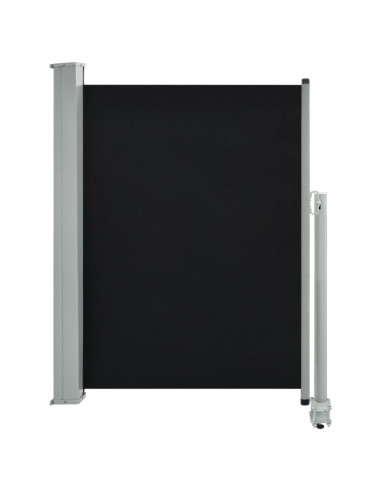 Tenda da Sole Laterale Retrattile 100 x 300 cm Nera