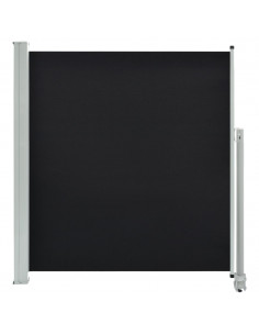 Tenda da Sole Laterale Retrattile 140 x 300 cm Nera 2