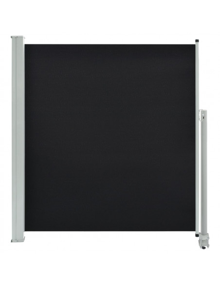 Tenda da Sole Laterale Retrattile 140 x 300 cm Nera