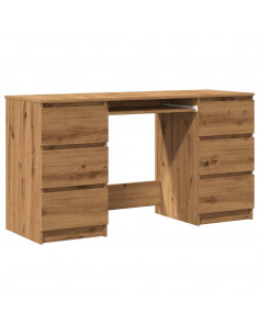 Scrivania Rovere Artigianale 140x50x77 cm in Legno Multistrato 2