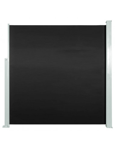 Tenda da Sole Laterale Retrattile 140 x 300 cm Nera