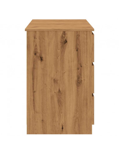 Scrivania Rovere Artigianale 140x50x77 cm in Legno Multistrato