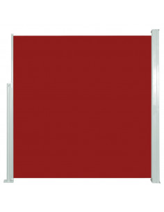 Tenda da Sole Laterale Retrattile 140 x 300 cm Rossa 2
