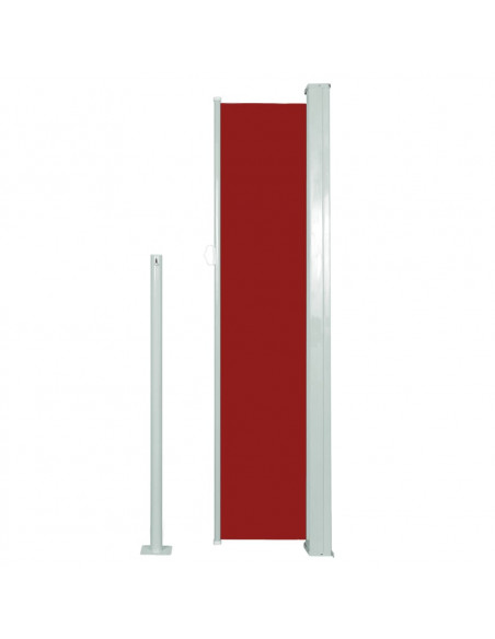 Tenda da Sole Laterale Retrattile 140 x 300 cm Rossa