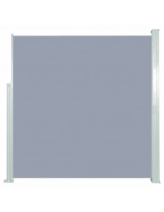 Tenda da Sole Laterale Retrattile 140 x 300 cm Grigia 2