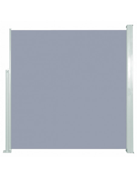 Tenda da Sole Laterale Retrattile 140 x 300 cm Grigia