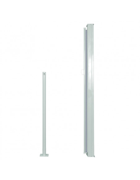 Tenda da Sole Laterale Retrattile 140 x 300 cm Grigia