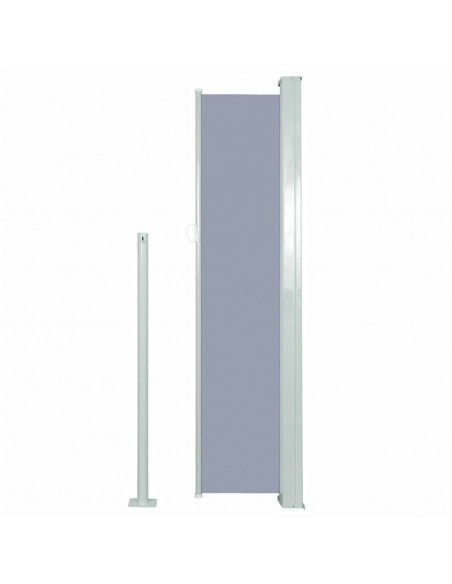 Tenda da Sole Laterale Retrattile 140 x 300 cm Grigia