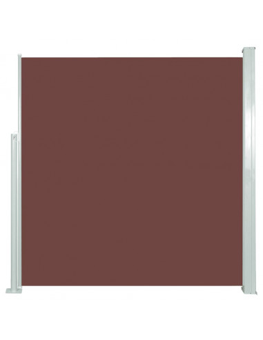 Tenda da Sole Laterale Retrattile 140 x 300 cm Marrone