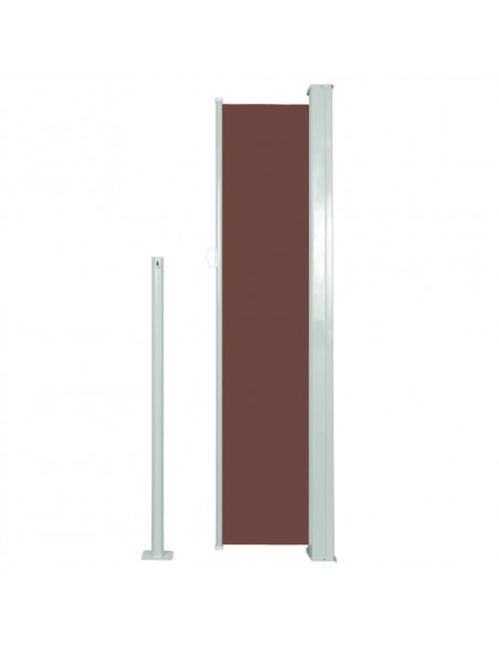Tenda da Sole Laterale Retrattile 140 x 300 cm Marrone